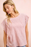 Floral Eyelet Top