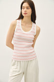 Striped Ribbed Sweater Tank