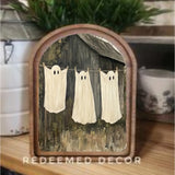 Arch Top Ghost Laundry Framed Art