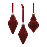 Dark Red Velvet Ornament