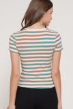 Multi-Stripe Ribbed Top