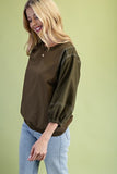 Mixed Fabric Top