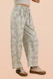 Camo Casual Knit Barrel Pants