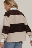 Fleece Rugby Stripe Top