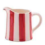 Red & White Striped Pitcher