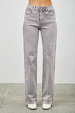 High Rise Slim Wide Leg Jeans