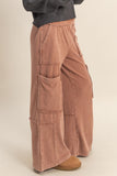 Mineral Washed Oversized Cargo Sweatpants