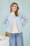 Floral Color Block Floral Quilted Jacket