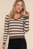 Striped V-Neck Sweater