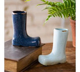 Assorted Blue Rainboot Planter