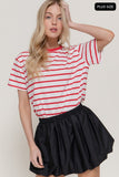 Short Sleeve Stripe Oversize T-shirt