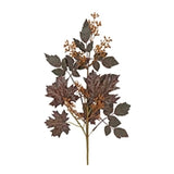 Mini Berry Fall Leaf Spray