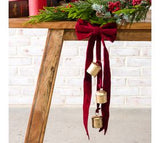 Burgundy Velvet 3 Bell Hanger