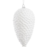 Snowed Pine Cone Ornament