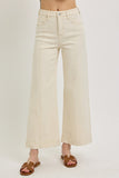 High Rise Cropped Wide Leg Jeans