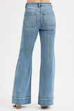 High Rise Patch Pocket Jeans