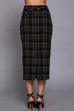 Belted Column Skirt