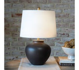 Beige Ceramic Round Lamp