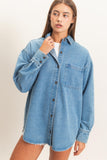 Denim Collared Shirt