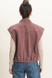 Mineral Wash Sleeveless Vest