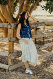 Denim Tie Vest