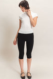 Mock Neck Cap Sleeve Top