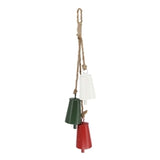 Set of 3 Red White/green Bells Hanger