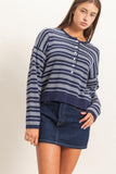 Striped Henley Sweater