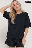Curvy Oversized Soft Scuba Knit Top