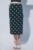 Polka Dot Midi Skirt