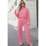 Striped Straight Leg Pants