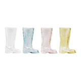 Glass Cowboy Boot  Shaped Mini Vase,