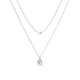 Pearl & Cz Double Necklace