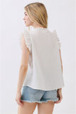 Ruffled Neckline Top
