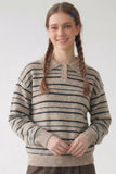 Striped Collared Sweater