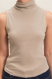 Sleeveless Mock Neck Top