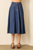 Denim Midi Skirt