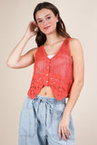 Crochet Knit Boho Vest