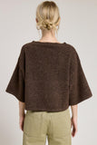 Wide Sleeve Button Front Knit Cardigan
