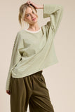 Striped Oversized Top