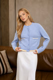 Cropped Contrast Pocket Cardigan