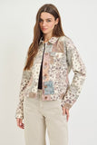 Paisley Print Denim Jacket