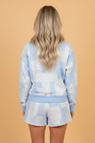 Floral Patchwork Pullover & Shorts Set