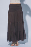 Smocked Maxi Skirt