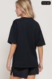 Curvy Oversized Soft Scuba Knit Top