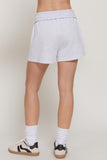 Folded Waistband Sweat Shorts