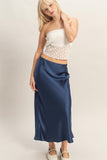 Satin Midi Skirt