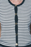 Sleeveless Button Front Cardigan