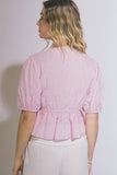 V-Neck Peplum Top