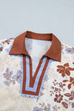 Floral V-Neck Blouse